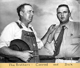 Conrad and Dietrich (Dick) Stauffacher.  They were farming partners although Dick lived in Baraboo.